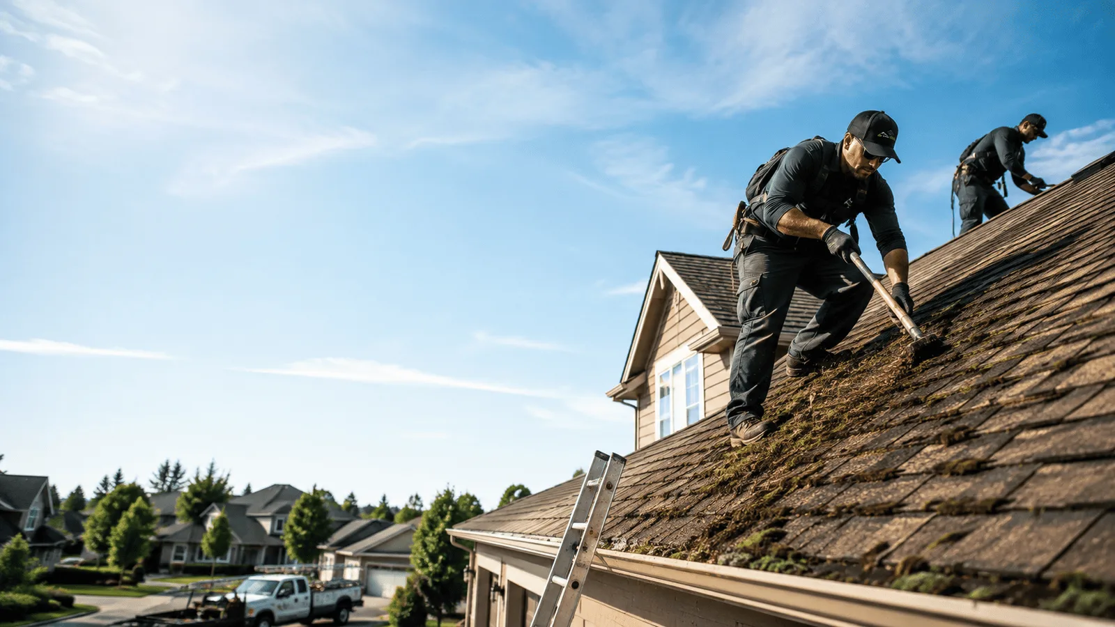Roof Moss Removal in Potomac, IL near me